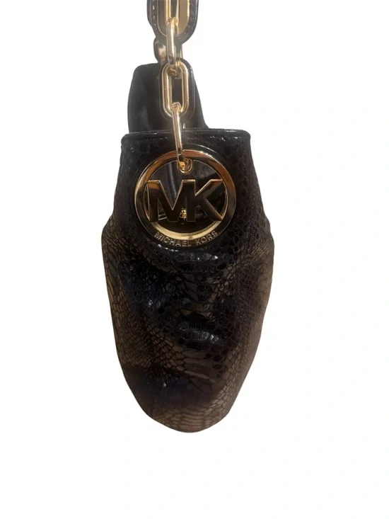 Michael Kors, Fulton Python Embossed, leather hobo shoulder bag - Picture 5 of 7